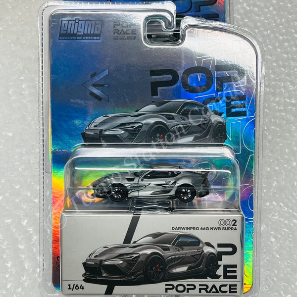 *CHASE CAR* POPRACE 1/64 Darwin Pro 66G NWB Supra A90 - Grey Metallic PR640098B PRE002