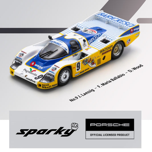 SPARKY 1/64 Porsche 956 No.9 5th Le Mans 1986 J. Laessig – F. Maria Ballabio – D. Wood Y325