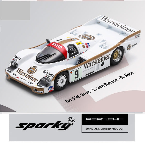 PREORDER SPARKY 1/64 Porsche 956 No.9 Le Mans 24H 1984 W. Brun - L. von Bayern - B. Akin Y321 (Approx. Release Date : Q1 2025 subject to the manufacturer's final decision)