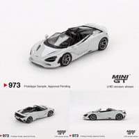 PREORDER MINI GT 1/64 McLaren 750S Spider Cirrus Grey MGT00973-L (Approx. Release Date : Q3 2025 subject to manufacturer's final decision)