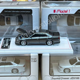 MODEL 1 1/64 Toyota Chaser JZX100 Custom Version Gunmetal C33701