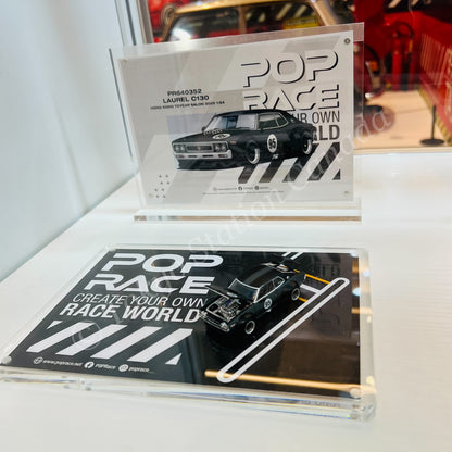 POPRACE 1/64 DATSUN LAUREL C130 and SKYLINE GT-R V8 DRIFT (HAKOSUKA) Special Box Set HONG KONG TOYCAR SALON 2025