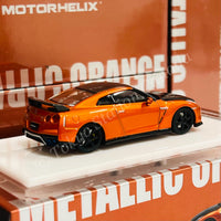 MOTORHELIX 64SENIOR 1/64 Customized GT-R R35 Metallic Orange HEC 2025 Exclusive Model M63509