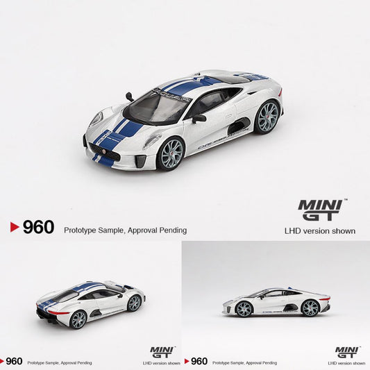 MINI GT 1/64 Jaguar C-X75 Silver MGT00960-BL