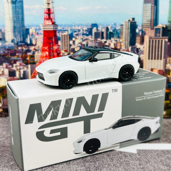 MINI GT 1/64 Nissan Fairlady Z Version ST 2023 Everest White RHD MGT00598-R