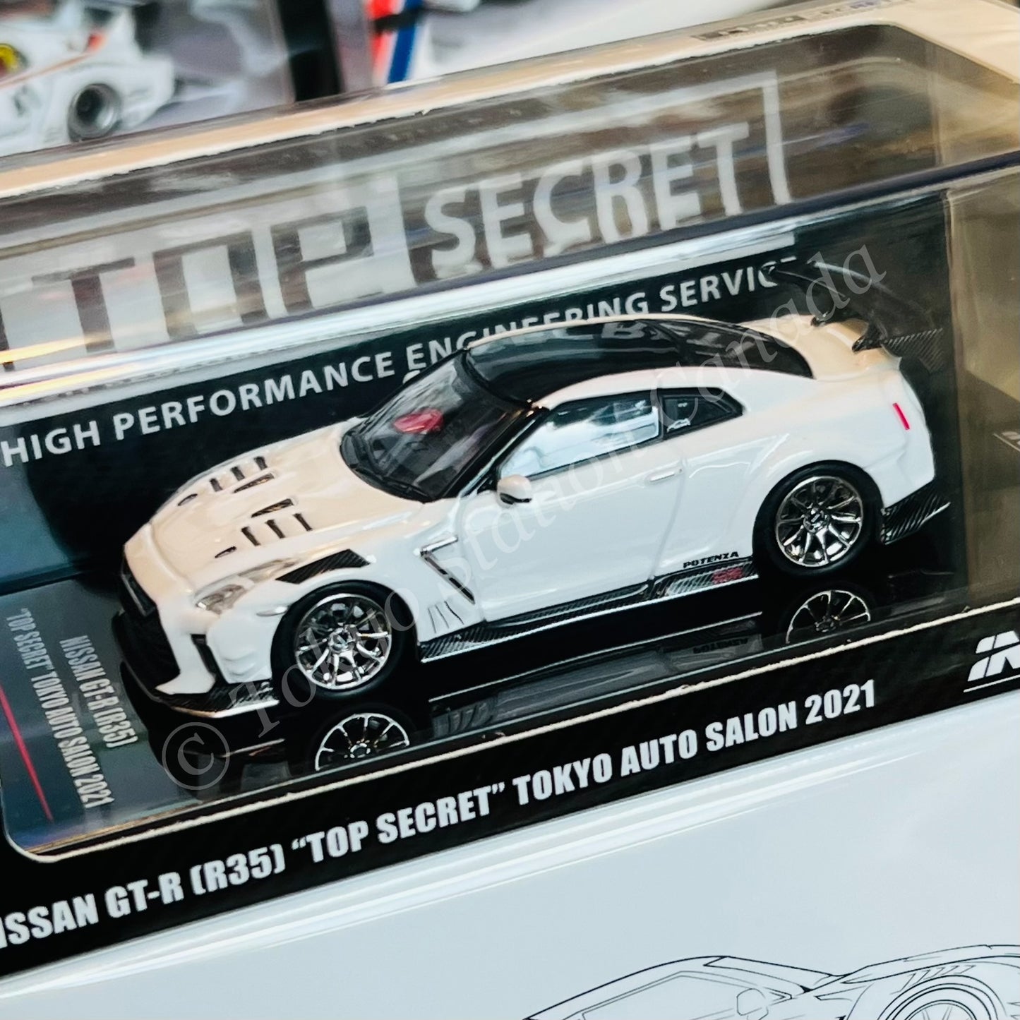 INNO64 1/64 NISSAN GT-R (R35) "TOP SECRET" Tokyo Auto Salon 2021  IN64-R35TS-TAS2021
