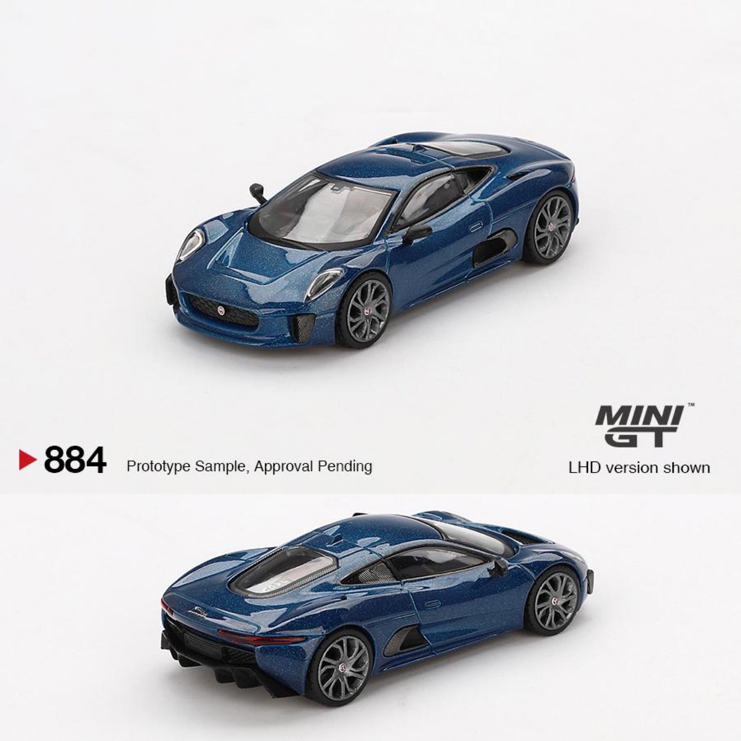 MINI GT 1/64 Jaguar C-X75 Blue MGT00884-BL