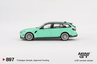 PREORDER MINI GT 1/64 BMW M3 M Performance Touring Mint Green MGT00897-L (Approx. Release Date : Q3 2025 subject to manufacturer's final decision)