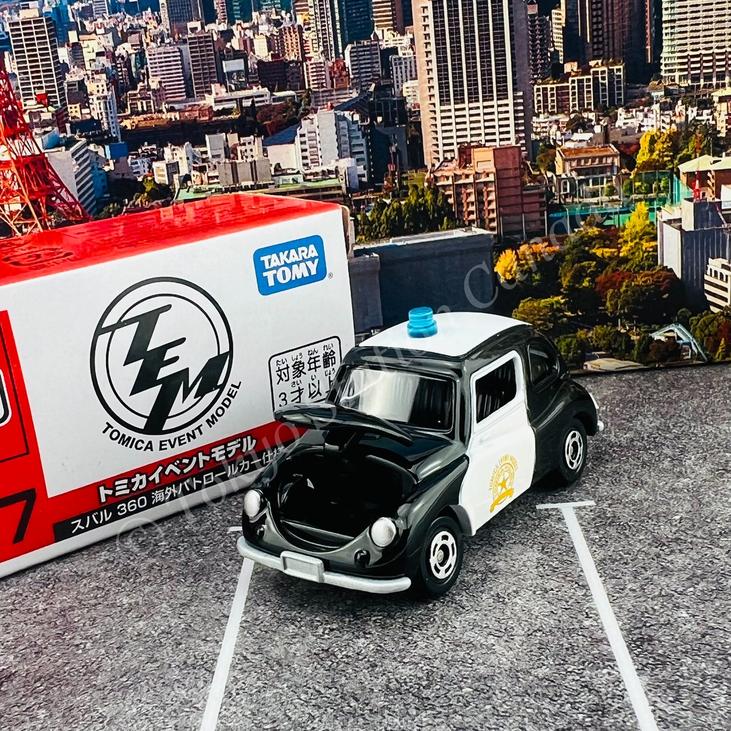 TOMICA EVENT MODEL Subaru 360 Oversea Patrol Car