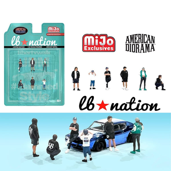 AMERICAN DIORAMA 1/64 Figures Liberty Walk LB Nation AD-2422MJ