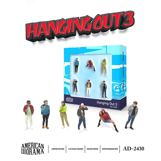 AMERICAN DIORAMA 1/64 Figure set - Hanging Out 3 (Paper Box) AD-2430