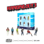 PREORDER AMERICAN DIORAMA 1/64 Figure set - Hanging Out 3 (Paper Box) AD-2430 (Approx. Release Date : Q4 2025 subject to manufacturer's final decision)