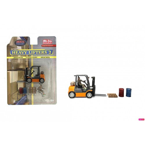 AMERICAN DIORAMA 1:64 Limited Edition Die Cast Figure Set - Heavy Lifters 2  AD-2434MJ (Blister Pack)