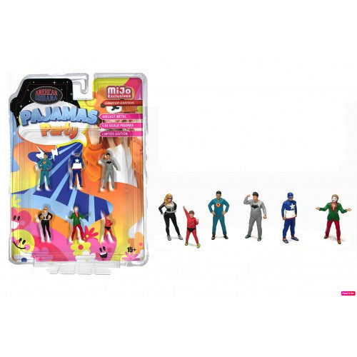 AMERICAN DIORAMA 1:64 Limited Edition Die Cast Figure Set - Pajamas Party AD-2436MJ (Blister Pack)
