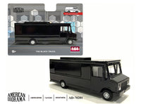 PREORDER AMERICAN DIORAMA 1/64 Food Truck series – The Black Truck AD-70201 (Approx. Release Date : Q4 2025 subject to manufacturer's final decision)