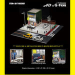 PREORDER AD x G-FANS 1/64 Initial D Fujiwara Tofu Store with 2 Metal Figures (North American Exclusive Edition) AD-710039GF (Approx. Release Date : Q3 2025 subject to manufacturer's final decision)
