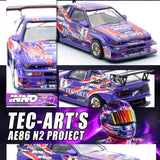 INNO64 1/64 TOYOTA SPRINTER TRUENO AE86 N2 PROJECT BY Tec-Art's IN64-AE86N2-TECART