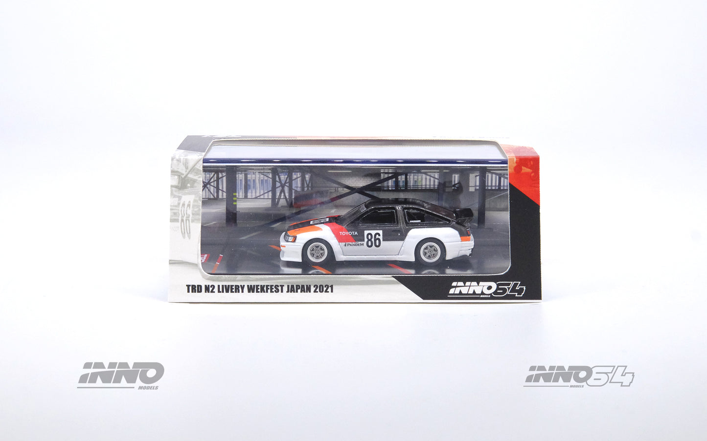 INNO64 1/64 TOYOTA AE86 Levin "INAZUMA WORX" PANDEM / ROCKET BUNNY IN64-AE86LP-IWORX