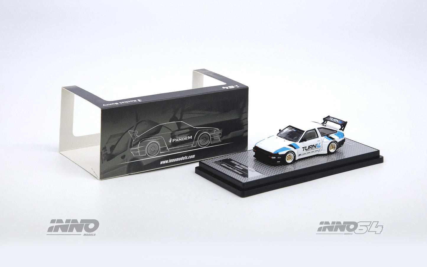 PREORDER INNO64 1/64 TOYOTA AE86 SPRINTER TRUENO "TURN14" PANDEM / ROCKET BUNNY IN64-AE86TP-TURN14 (Approx. Release Date : September 2023 subject to the manufacturer's final decision)