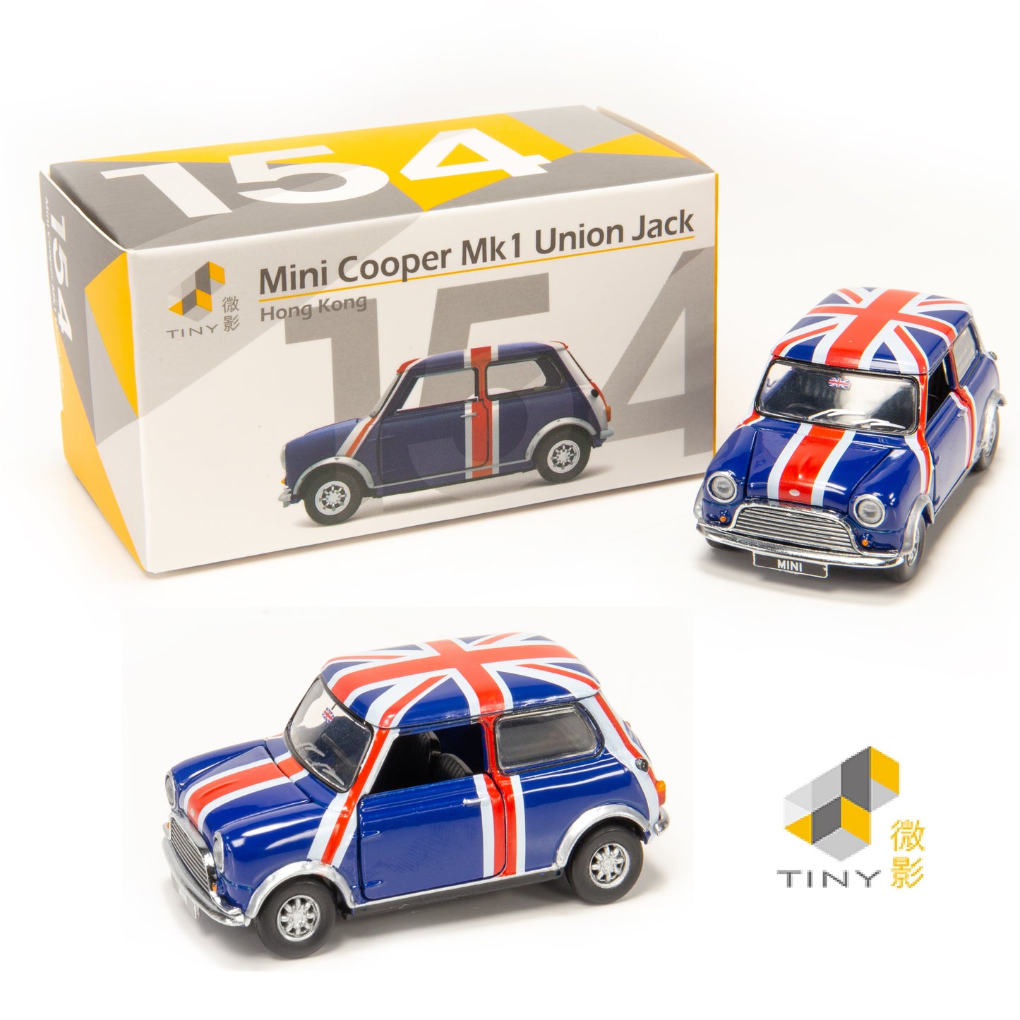 TINY 微影 1/50 TINY CITY 154 Mini Cooper Union Jack (RHD) ATC64544