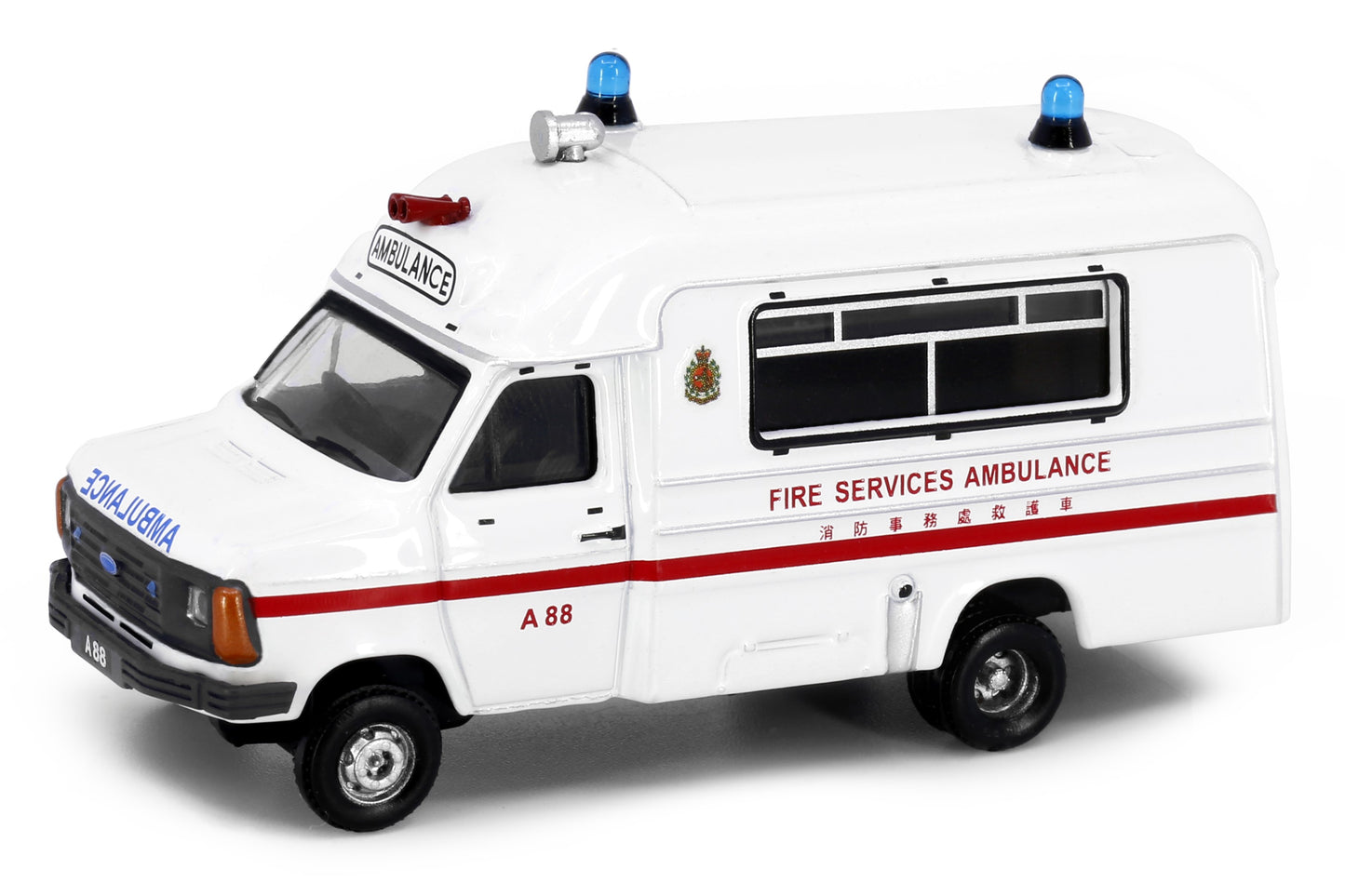TINY 微影 19 1980's HKFSD Ambulance (A88) [Museum Version]