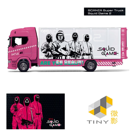 PREORDER TINY 微影 1/64 Scania Super Truck (Squid Game 2) ATC66318 (Approx. Release Date : Q4 2025 subject to the manufacturer's final decision)