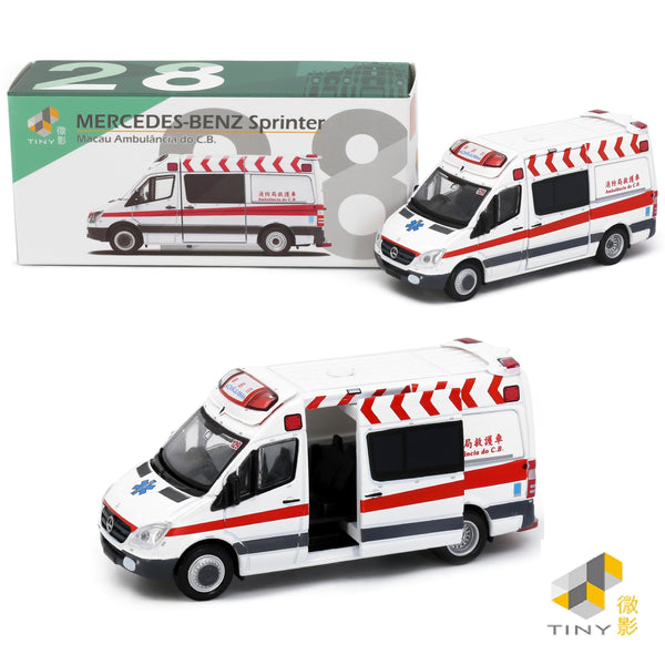 TINY 微影 MC28 Mercedes-Benz Sprinter Macau Ambulance (White) ATCMC64001
