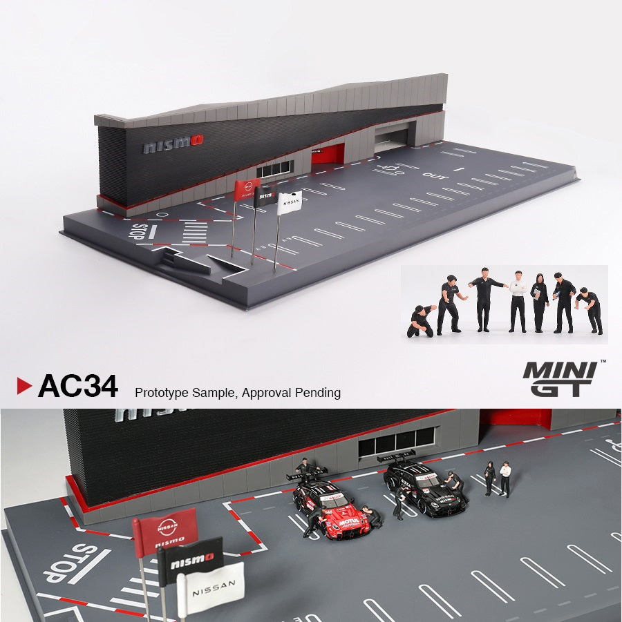 MINI GT 1/64 Diorama NISSAN MOTORSPORTS & CUSTOMIZING CO.,LTD
