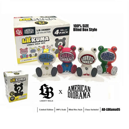 AMERICAN DIORAMA Liberty Walk Kuma Version 1 100% Blind Box AD-LBKuma05