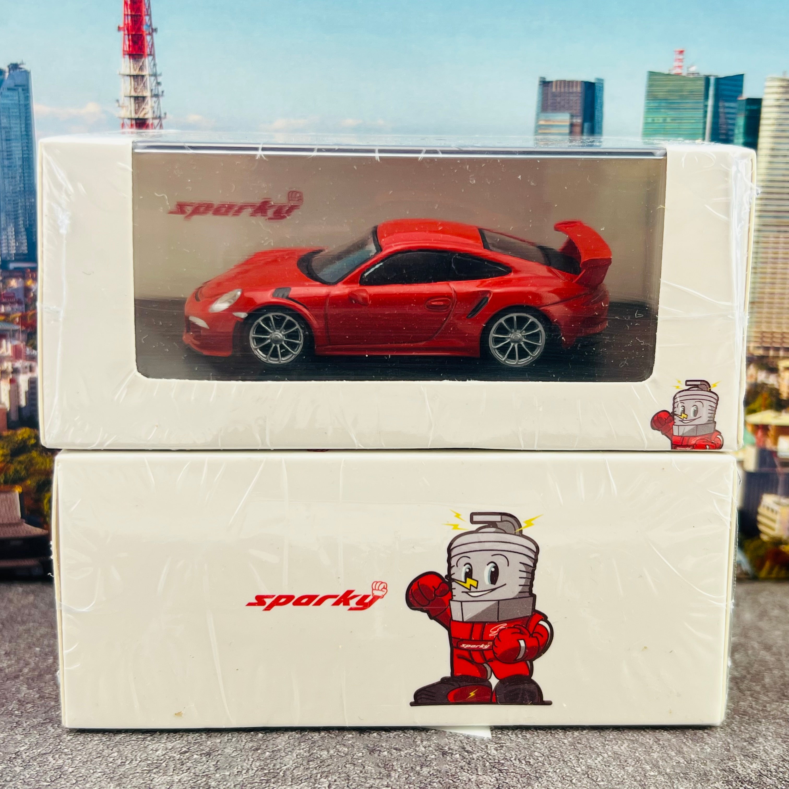 スパーク 1/64 ポルシェ 911 GT3 RS 2016 ラバオレンジ Sparky 1/64 Porsche 911 GT3 RS 2016 Lava Orange Y071 – Tokyo Station