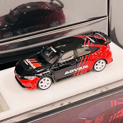 MOTORHELIX 64SENIOR 1/64 Customized Honda Civic Type R FL5 Advan Livery HEC 2025 Exclusive Model M65323