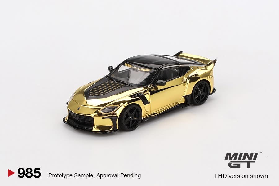 MINI GT 1/64 Nissan Z VeilSide FFZ400 – Gold Chrome MGT00985-BL