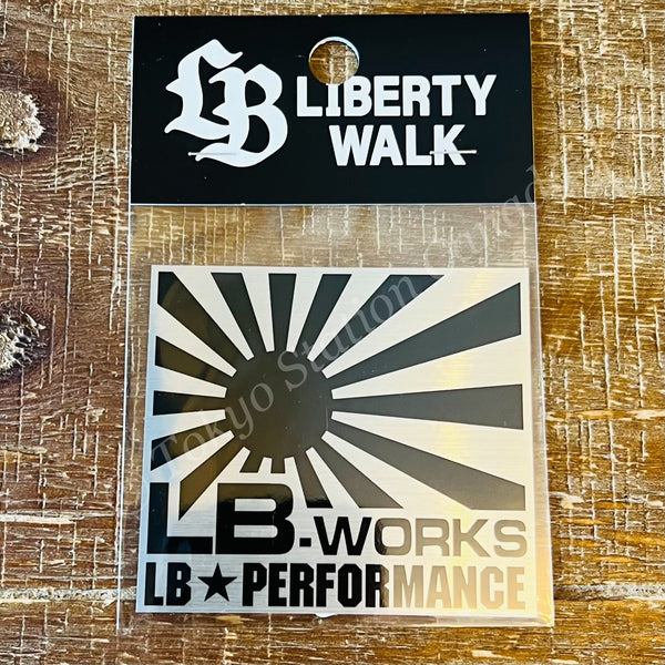 LIBERTY WALK JAPAN LB-WORKS Black Rising Sun Sticker ST9-BS