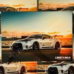 LIBERTY WALK JAPAN  Plastic Sheet LB-WORKS LB-Silhouette WORKS GT NISSAN 35GT-RR White (SI150)