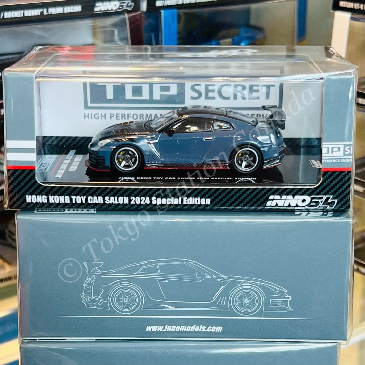 INNO64 1/64 NISSAN GT-R (R35) "TOP SECRET EDITION" Hong Kong Toy Car Salon 2024 Special Edition IN64-R35TS-HKTS24