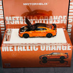 MOTORHELIX 64SENIOR 1/64 Customized GT-R R35 Metallic Orange HEC 2025 Exclusive Model M63509