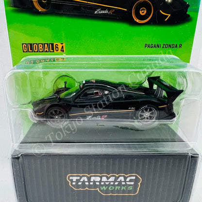 *CHASE CAR* Tarmac Works 1/64 Global64 Pagani Zonda R Matt Black T64G-TL015-MB