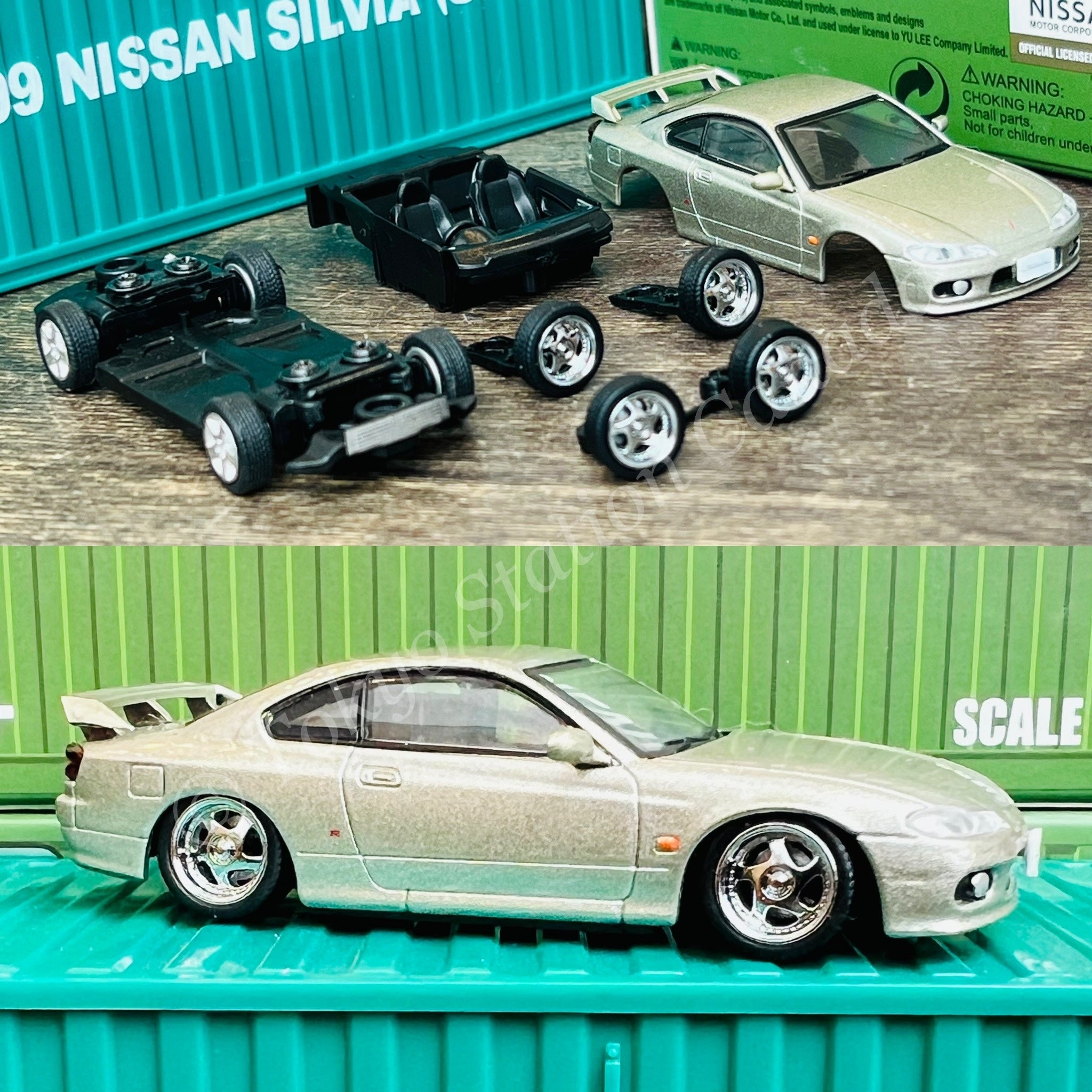 BM Creations x Diecast Master 1/64 Nissan Silvia S15 with Plastic