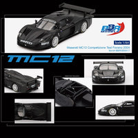 PREORDER BBR 1/64 Maserati MC12 Competizione Test Fiorano 2004- Matte Black BBRDIE6417 (Approx. Release Date : Q4 2025 subject to manufacturer's final decision)