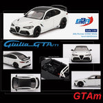 PREORDER BBR 1/64 Alfa Romeo Giulia GTAm – White BBRDIE6426 (Approx. Release Date : Q4 2025 subject to manufacturer's final decision)