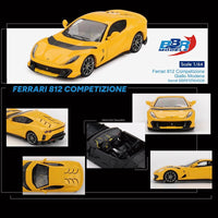 PREORDER BBR 1/64 Ferrari 812 Competizone Giallo Modena- Yellow BBRFER64008 (Approx. Release Date : Q4 2025 subject to manufacturer's final decision)