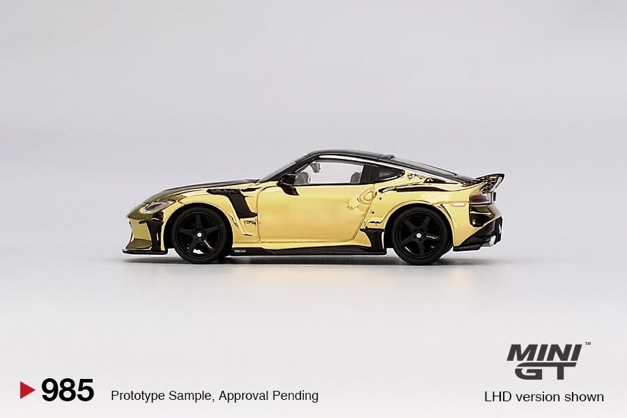 MINI GT 1/64 Nissan Z VeilSide FFZ400 – Gold Chrome MGT00985-BL
