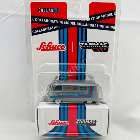 *CHASE CAR* Tarmac Works x Schuco 1/64 Volkswagen T1 Panel Van Martini Racing T64S-005-MAR