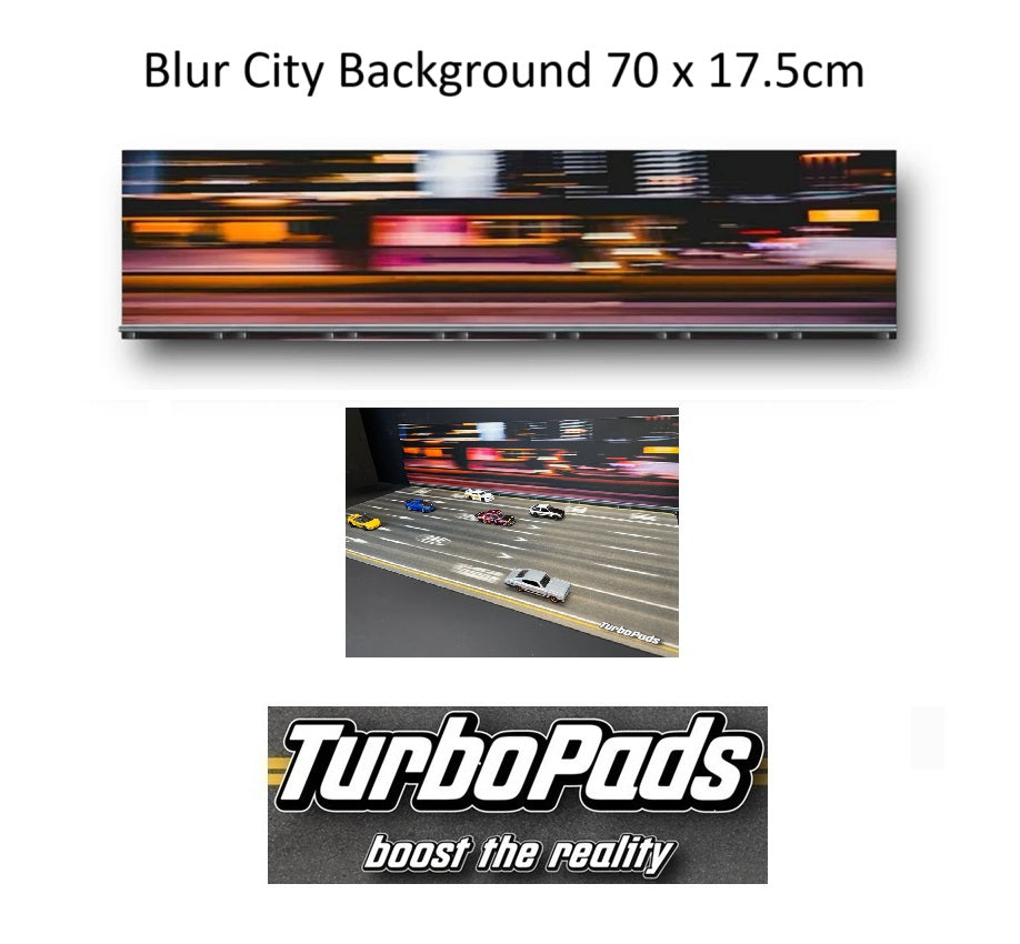 TurboPads 1/64 Blur City Background 70cm x 17.5cm