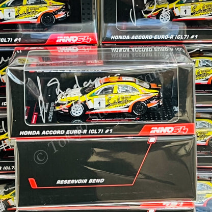 INNO64 MACAU GP 2020 COLLECTION HONDA ACCORD Euro-R (CL7) #1 Macau Grand Prix CTM Cup  2012 J. Badaraco IN64-CL7-MGP20JB  **Autograph from J.Badaraco**