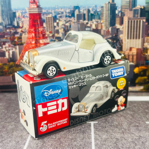 TOMICA Disney Motors 5th Anniversary Dream Star White Gold Micky Mouse Special Specification Car