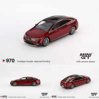 PREORDER MINI GT 1/64 Mercedes-Benz EQS 580 4MATIC Red Metallic MGT00970-L (Approx. Release Date : Q3 2025 subject to manufacturer's final decision)