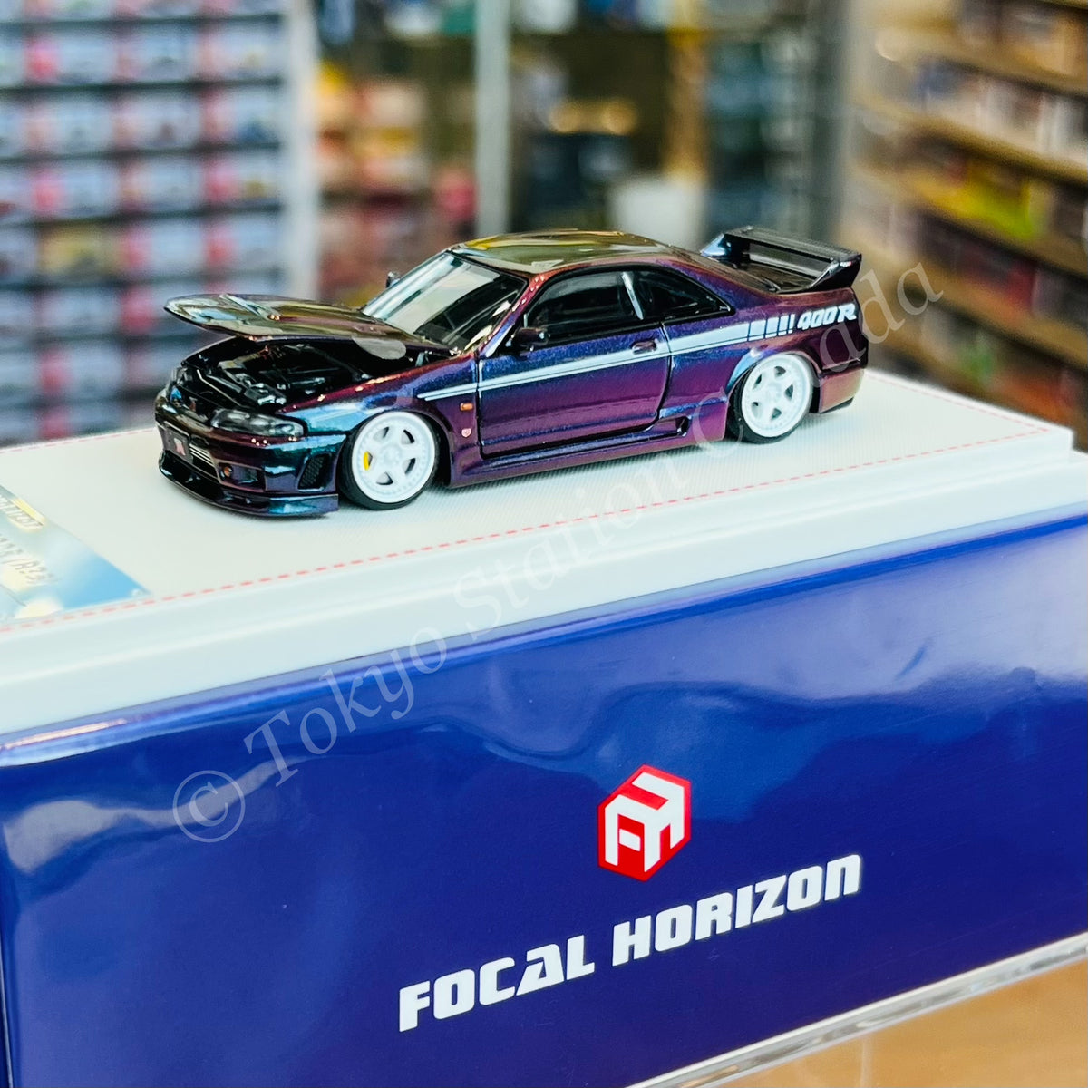 FOCAL HORIZON 1/64 Nismo 400R R33 Magic Purple – Tokyo Station