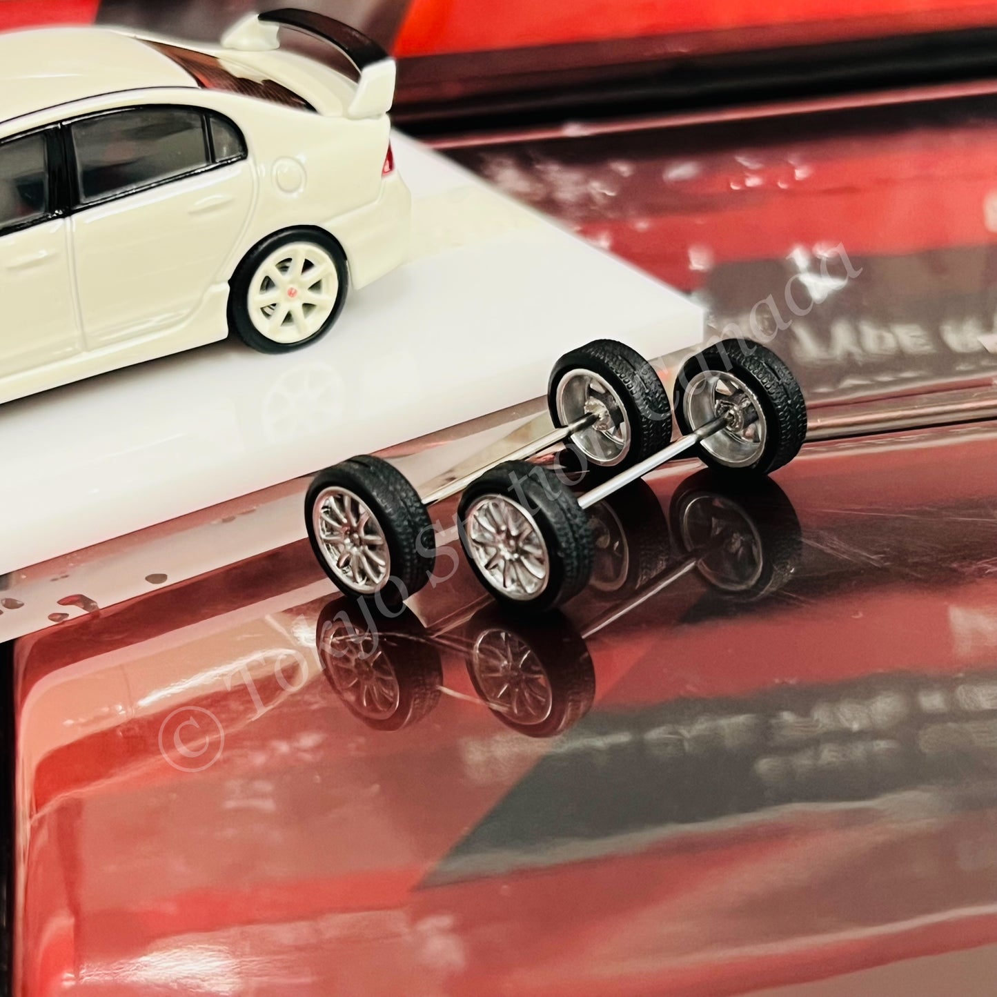 MOTORHELIX 64SENIOR 1/64 Honda Civic Type R FD2 Championship White M65401