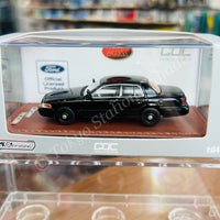 GOC 1/64 Ford Crown Victoria Police Car - Black